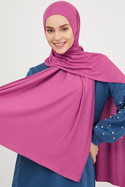 InStyle Λίνι Χτενισμένο Βαμβακερό Σάλι - Φούξια