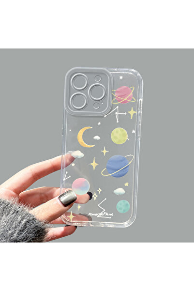 ucuc حافظة سيليكون شفافة متوافقة مع هاتف iPhone 16 Pro Max، مزودة بطباعة جمال...