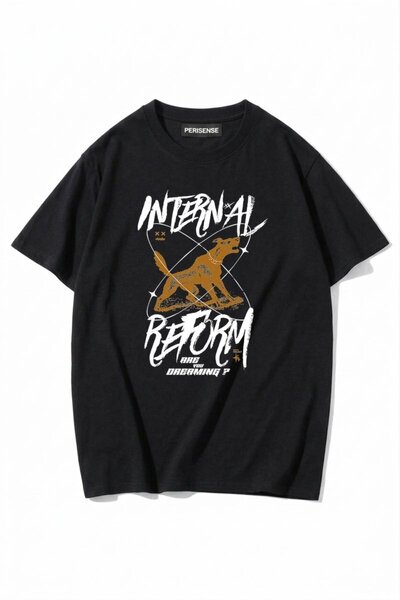 PERISENSE Unisex Γυναικεία/Ανδρικά με τύπωμα 100% Βαμβάκι Premium Χτενισμένα ...