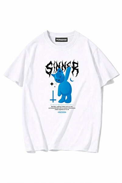 PERISENSE Unisex Γυναικεία/Ανδρικά με τύπωμα 100% Βαμβάκι Premium Χτενισμένα ...