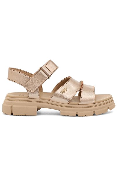 UGG K ASHTON ANKLE STRAP LIGHT GOLD METALLIC 1166510K