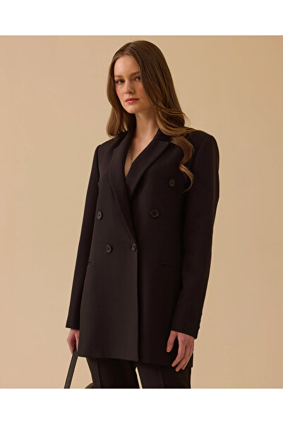 SEÇİL Düğmeli Kruvaze Klasik Ceket
