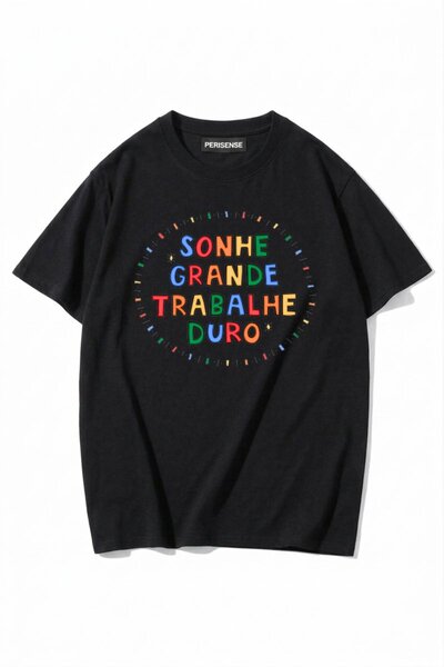 PERISENSE Unisex Γυναικεία/Ανδρικά με τύπωμα 100% Βαμβάκι Premium Χτενισμένα ...