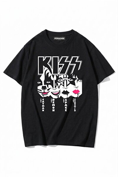 PERISENSE Unisex Women/Men Printed 100% Cotton Premium Combed Cotton Oversize...