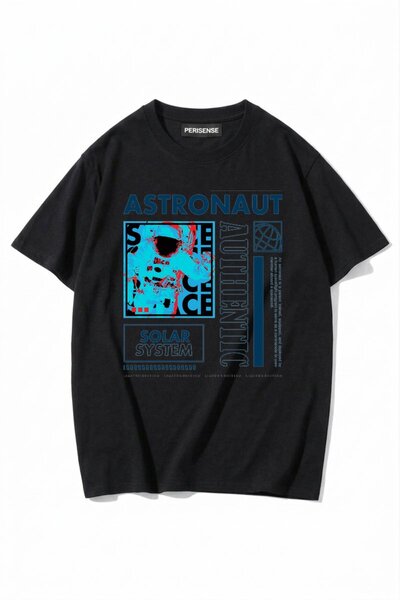 PERISENSE Unisex Women/Men Printed 100% Cotton Premium Combed Cotton Oversize...