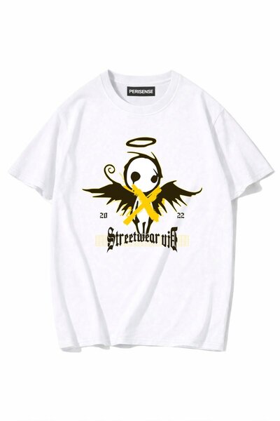 PERISENSE Unisex Γυναικεία/Ανδρικά με τύπωμα 100% Βαμβάκι Premium Χτενισμένα ...