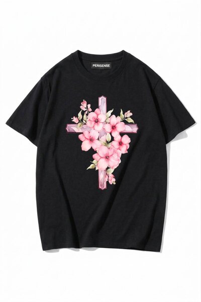 PERISENSE Unisex Γυναικεία/Ανδρικά με τύπωμα 100% Βαμβάκι Premium Χτενισμένα ...