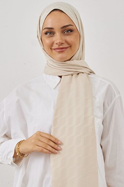 InStyle Şal jacquard mătăsos cu model de apă - piatră