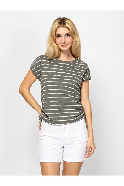 Heavy Tools Tricou cu mânecă scurtă pentru femei, MIA KHAKI M