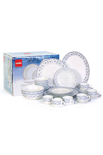 CELLO Ariana Dinner Set 33Pcs Blue Sparkle