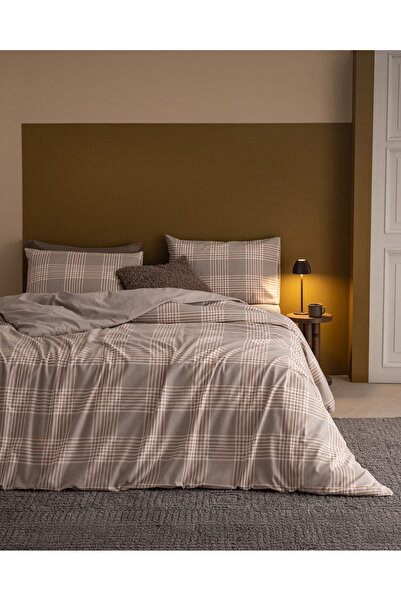 Madame Coco Damia Double 100% Cotton Bed Sheet Pcs Flannel Duvet Cover Set - ...