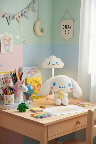 SANRIO Lisanslı Cinnamoroll 28 cm Küçük Arkadaşıyla Oturan Peluş Oyuncak
