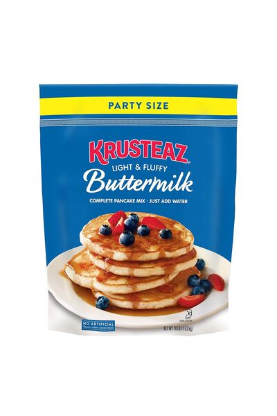 Krusteaz Complete Buttermilk Pancake and Waffle Mix, Light & Fluffy, 10 lb Bag