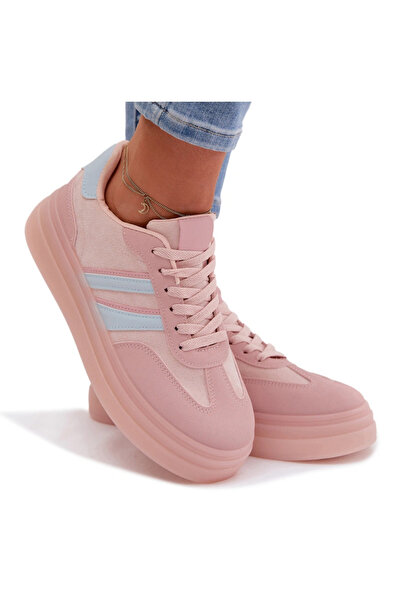 BOTO Sneakerși cu platformă pentru femei, roz, Galleria 39