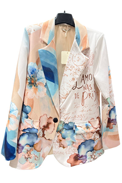 OEM Women's casual jacket with Printed , S/M