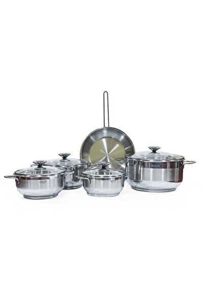 Berlin Stainless Steel Cookware Set, 9 pcs