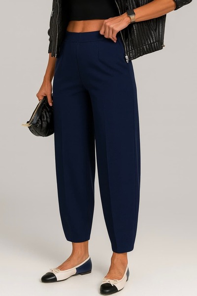 bb butik basic Crepe Fabric Balloon Pants B4010