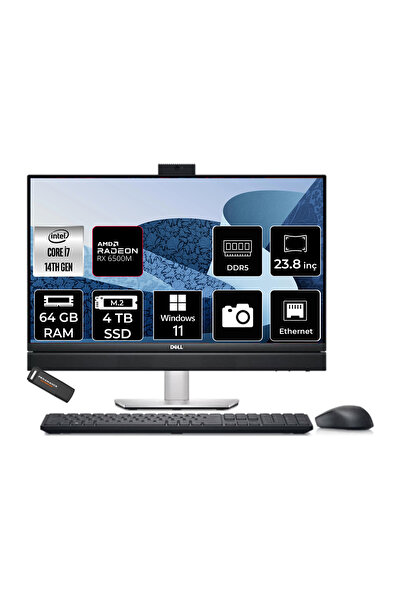 Dell OptiPlex 7420 Plus i7 14700 64GB 4TB SSD RX6500M/4GB 23.8" FHD W11H Touc...