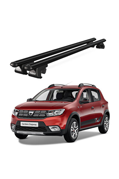 Venüs Dacia Sandero Stepway (2013-Ve Sonrası) Uyumlu Siyah Ara Atkı Port Bagaj Tavan Barı