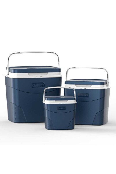 Cosmoplast Chill Box / Ice Box 3 Pcs Set 4L + 12 + 24 L Blue