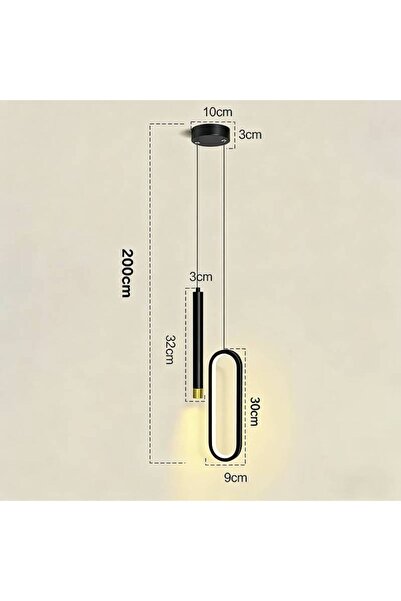 Choice1 3 مصابيح LED سوداء اللون على شكل حرف A مصابيح معلقة للإضاءة الداخلية ...