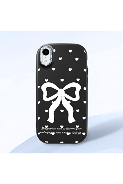 Hontinga iPhone Xr Compatible Camera Protected Black Soft Silicone Phone Case...