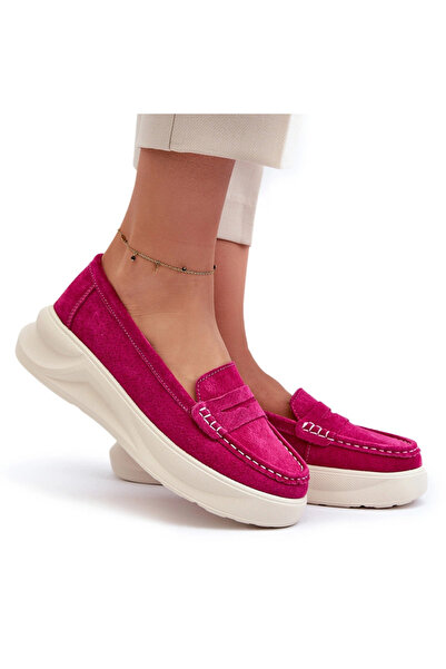 Evento Suede Women's Moccasins Fuchsia Filidia 39