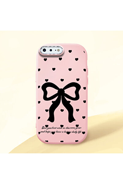 Hontinga iPhone 8 Plus Compatible Camera Protected Pink Soft Silicone Phone C...