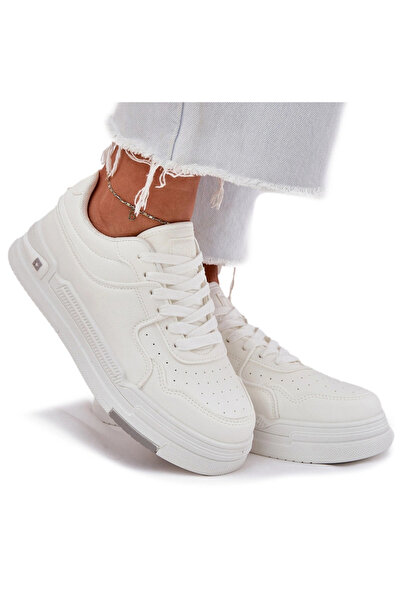 Big Star Shoes Low Women's Sneakers Big Star RR274A310 HI-POLY SYSTEM White 36