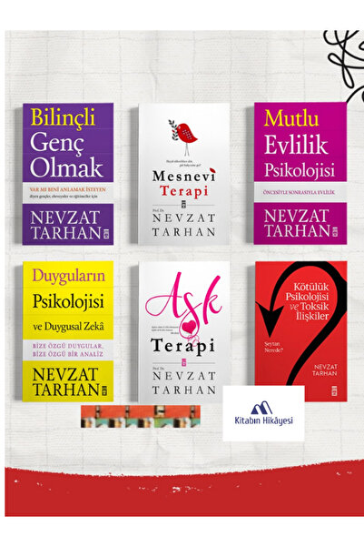 Timaş Yayınları Nevzat Tarhan- Bilinçli Genç Olmak, Aşk Terapi, Mesnevi Terap...