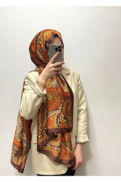 zesu co İthal Vual İpek Şal İç Göstermeyen Kaymayan Tesettür Şal