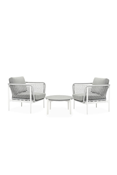 Maison Mex Garden/terrace furniture set 2 armchairs and CETUS coffee table, w...