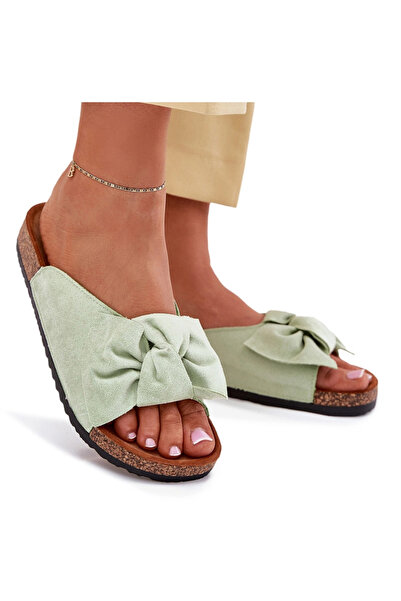 BOTO Women's Sandals On Cork Sole With Bow Mint Seressa 38