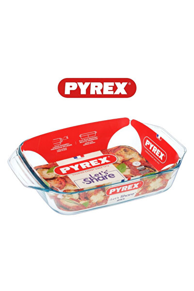 Pyrex Irresistible 1.4L Rectangular Glass Roaster - Oven, Microwave & Freezer...