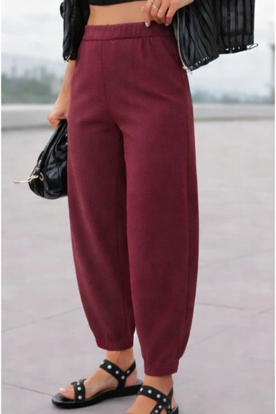 bb butik basic Crepe Fabric Balloon Pants B4010