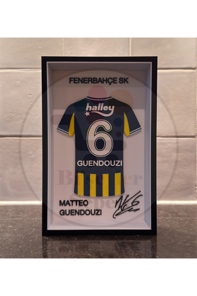 Bi'şeyler Sepeti Matteo Guendouzi - Fenerbahçe - Forma İmzalı Çerçeve Hediyel...