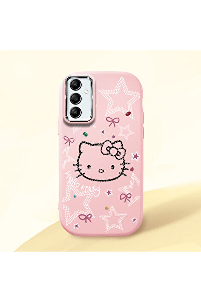 Hontinga Samsung Galaxy A14 Uyumlu Hello Kitty Desenli Kamera Korumalı Pembe ...