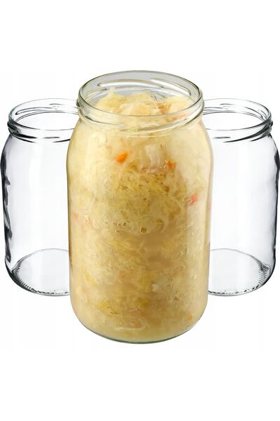 KADAX 8 buc. Borcan 900 ml Borcan de conservare Miere Gem Sticlă 0,9 L Fi 82