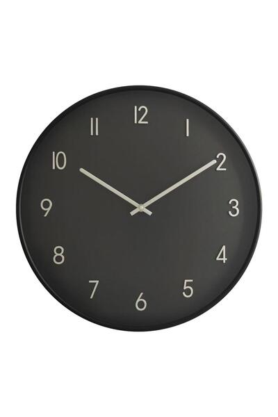 Maple Leaf Home PVC Wall Clock, 40 cm, Black