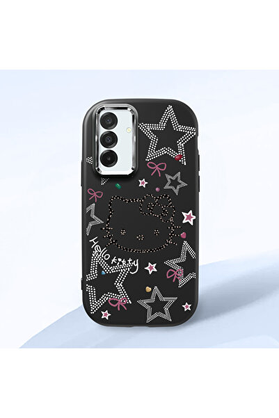 Hontinga Samsung Galaxy A26 Uyumlu Hello Kitty Desenli Kamera Korumalı Siyah ...