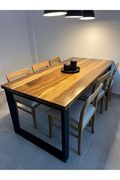 HFAY Doğal Ahşap Masa – Şık Tasarım Çok Amaçlı Kullanım