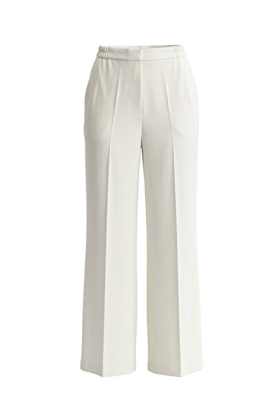 Senna Design Women's Bonneville Wide-Leg Trousers - Ecru