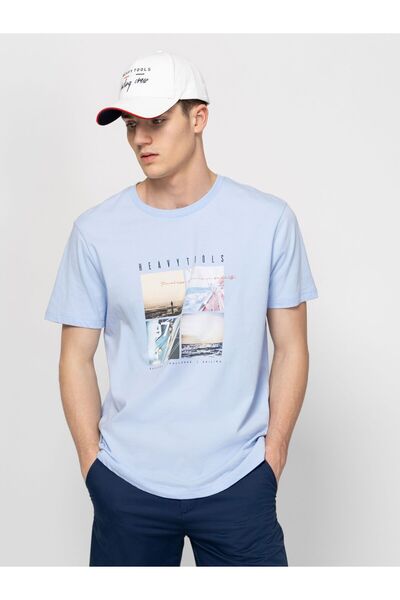 Heavy Tools Tricou bărbătesc cu mânecă scurtă, MIRVO LIGHTBLUE M