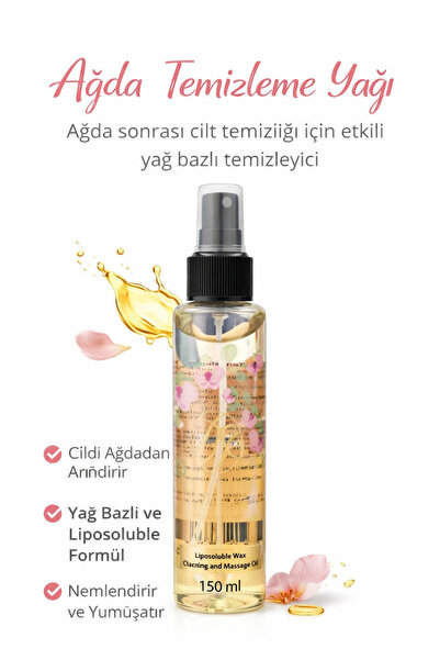 Ağda Sonrası Temizleme Yağı 150 ML - Yağ Bazlı Cilt Temizleyici