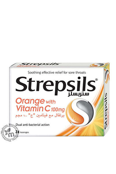 STREPSİLS ORANGE VIT C LOZENGES 24S