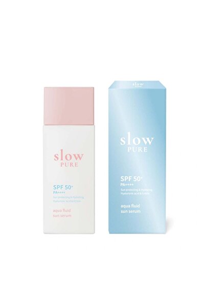 Slowpure Ser de protecție solară SPF50+ PA++++, ser solar fluid cu aromă de a...
