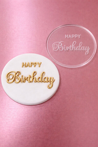 Ege Concept Life Happy Birthday Sugar Paste Mold Large Size - Professional Ba...