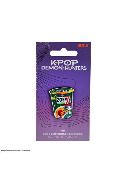 Cinereplicas KPop Demon Hunters Zoey Hamburger Noodles Official Pin