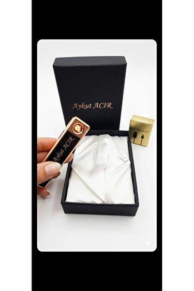 adesushoes Usb Şarjlı Romantik Söz Yazılı İster İsim İster Söz Elektronik Çakmak