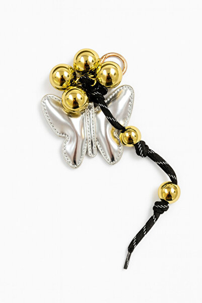 E MODA Breloc cu fluture metalic în trei culori și ornament pentru geantă cu ...